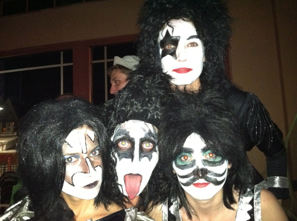 Gene Simmons, Star Child, and those two no one ever remembers (SpaceMan = me, given the I'm-from-Roswell thing and Cat Man.)