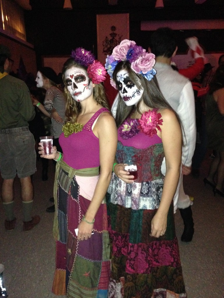 Our second proudest achievement after our costume: smuggling in our drinks.