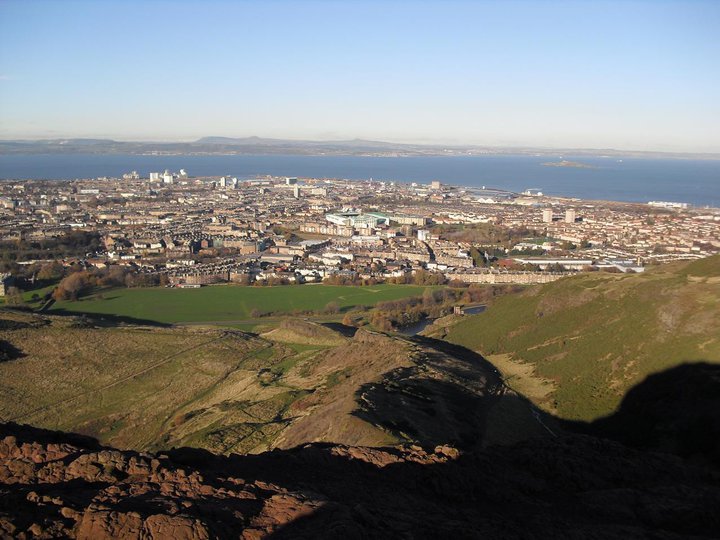 View from Arthur’s seat, where I overheard a gentleman talking who sounded just like Sean Connery.