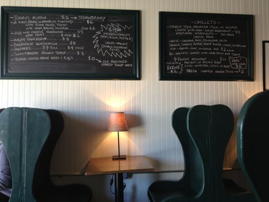 Menu placement. photo cred Yelper Michael S.