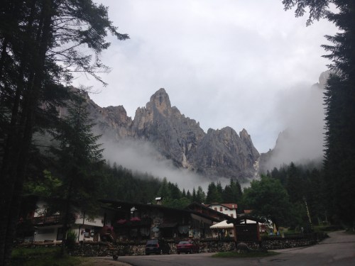View from the beginning of the trail. Foreboding.