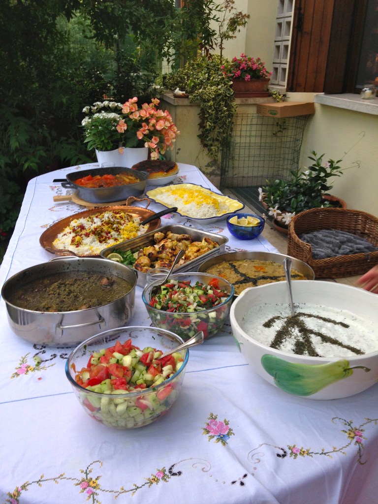 Iranian food homemade in Italy