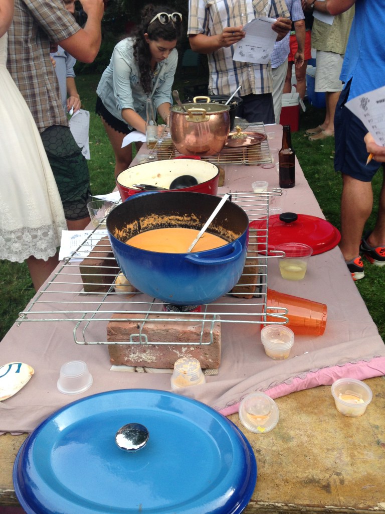 The winning chowder was made by my friend, Anne!